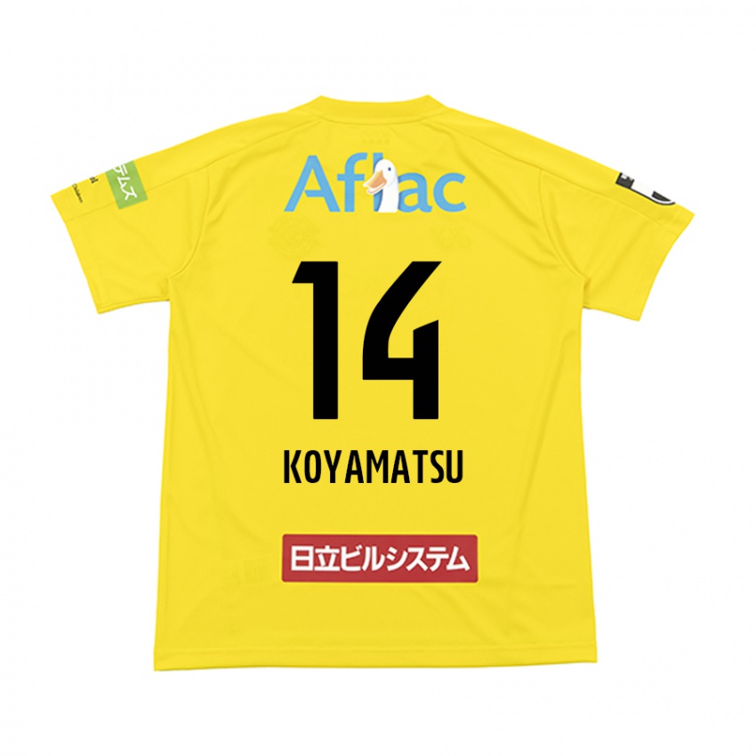 Dětské Tomoya Koyamatsu #14 Žlutá Černá Domů Hráčské Dresy 2024/25 Dres