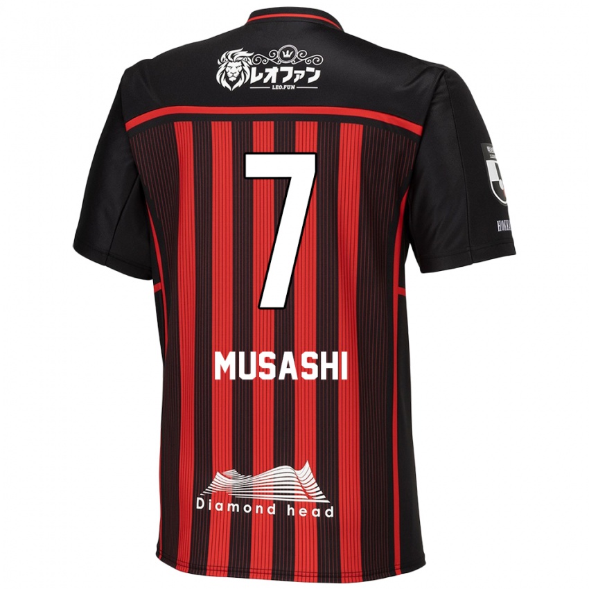 Dětské Musashi Suzuki #7 Červená Černá Domů Hráčské Dresy 2024/25 Dres