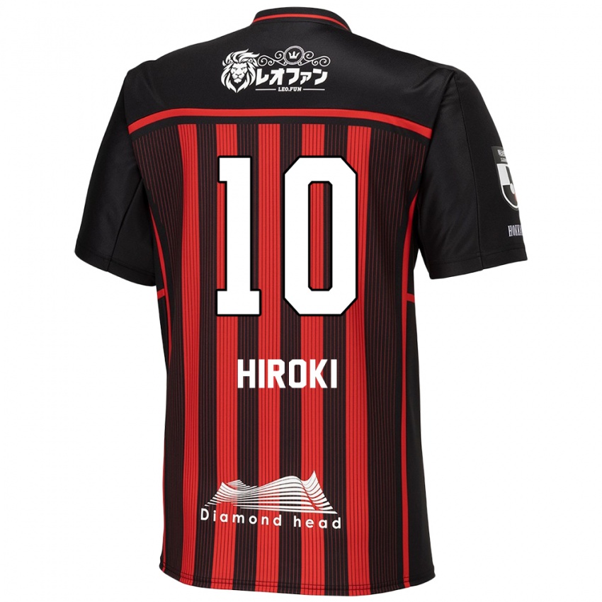 Dětské Hiroki Miyazawa #10 Červená Černá Domů Hráčské Dresy 2024/25 Dres