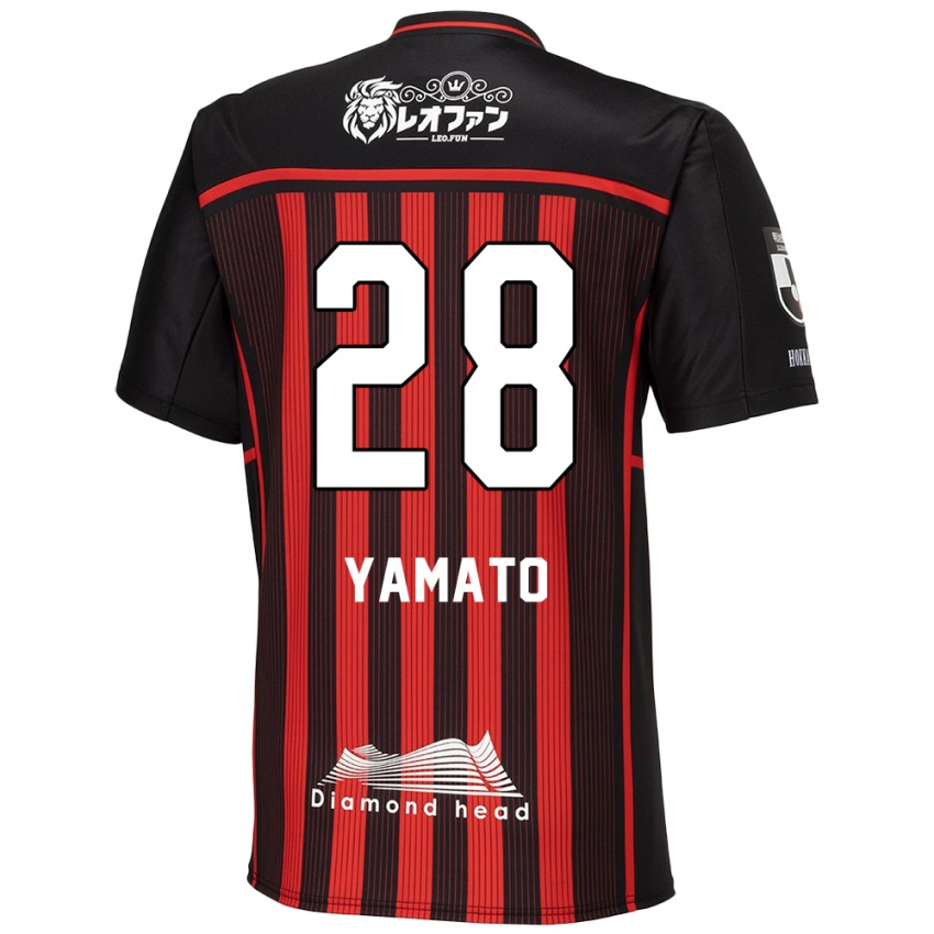 Dětské Yamato Okada #28 Červená Černá Domů Hráčské Dresy 2024/25 Dres