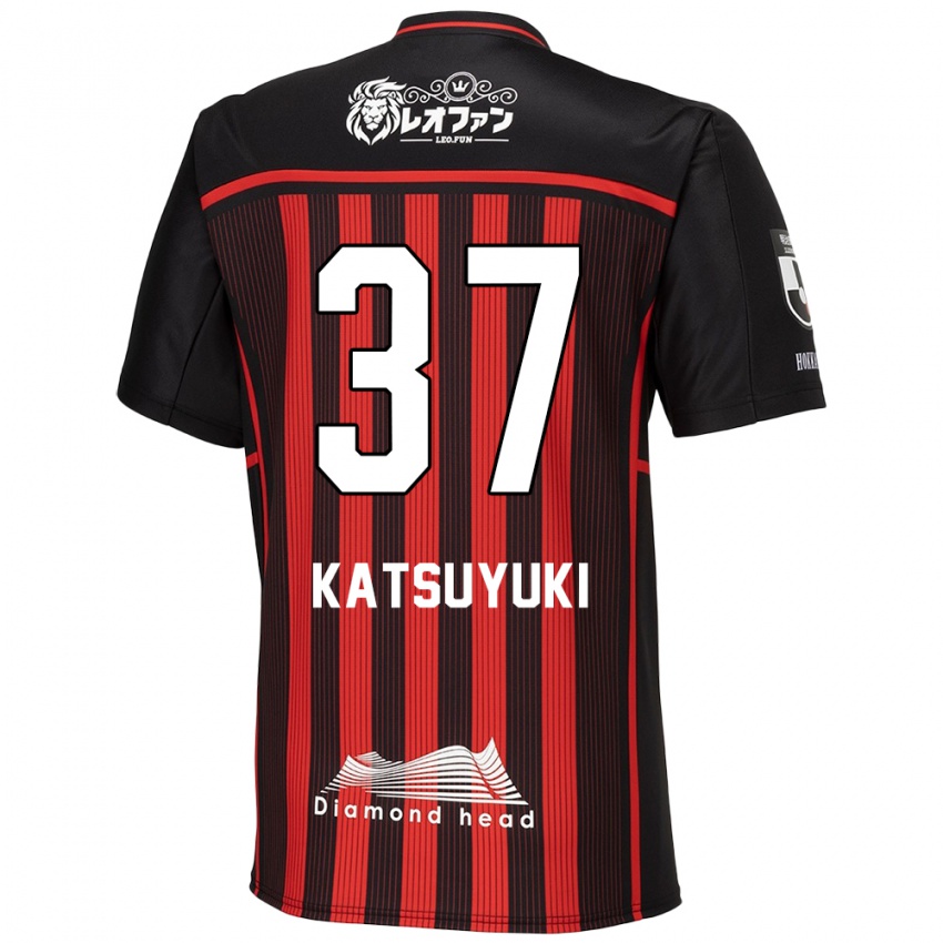 Dětské Katsuyuki Tanaka #37 Červená Černá Domů Hráčské Dresy 2024/25 Dres