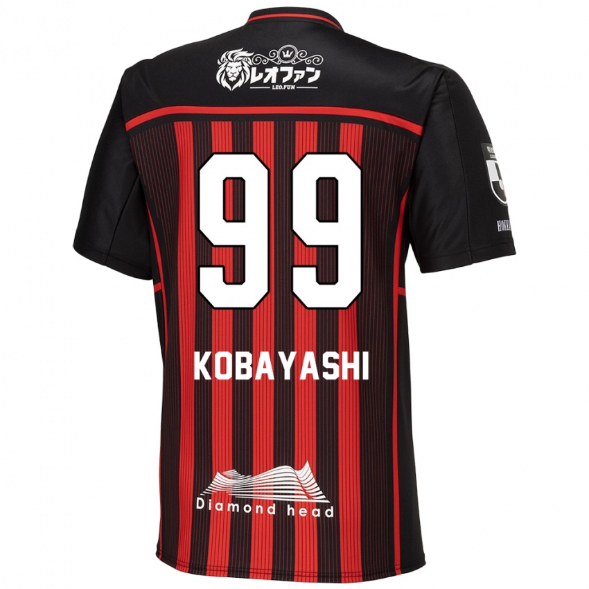 Dětské Yuki Kobayashi #99 Červená Černá Domů Hráčské Dresy 2024/25 Dres