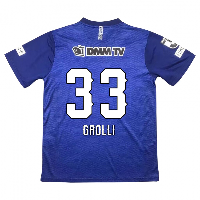 Dětské Douglas Grolli #33 Tmavě Modrá Domů Hráčské Dresy 2024/25 Dres