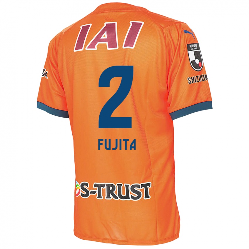 Dětské Shunsuke Fujita #2 Oranžová Modrá Domů Hráčské Dresy 2024/25 Dres