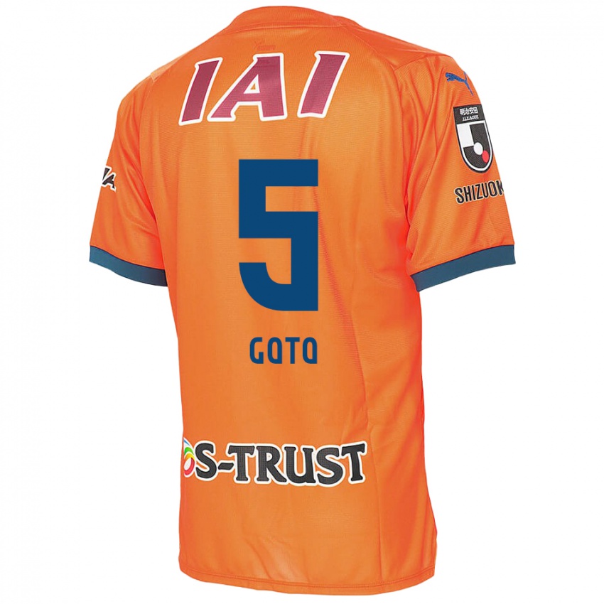 Dětské Keita Goto #5 Oranžová Modrá Domů Hráčské Dresy 2024/25 Dres