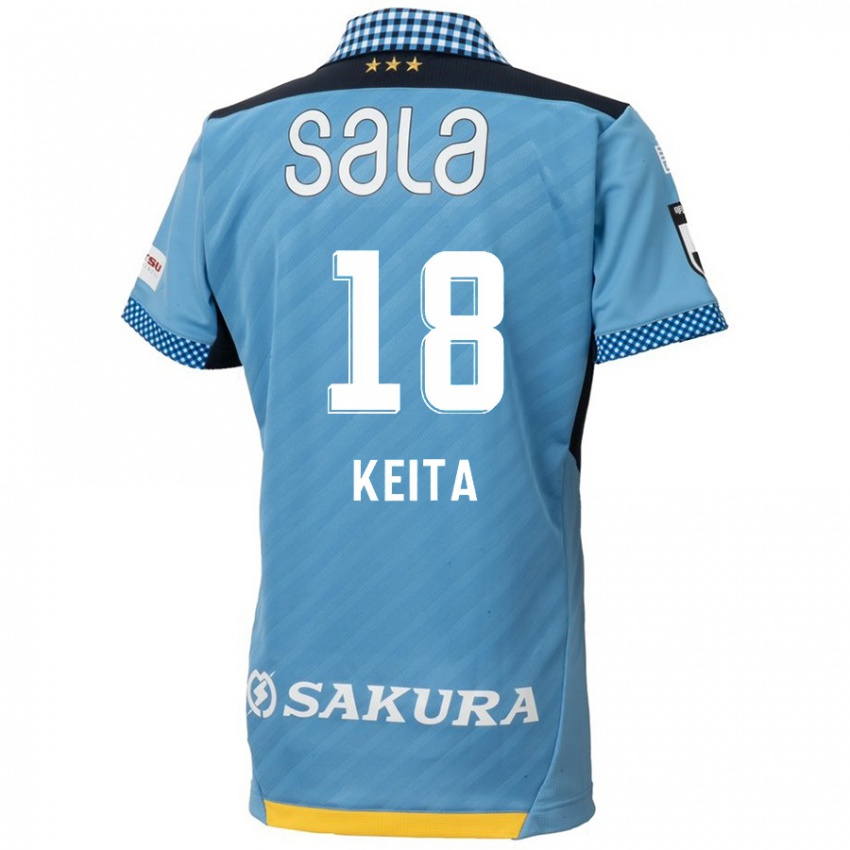 Dětské Keita Takahata #18 Modrá Černá Domů Hráčské Dresy 2024/25 Dres