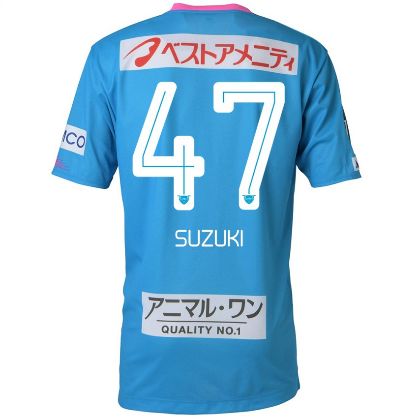 Dětské Daichi Suzuki #47 Modrá Růžová Domů Hráčské Dresy 2024/25 Dres