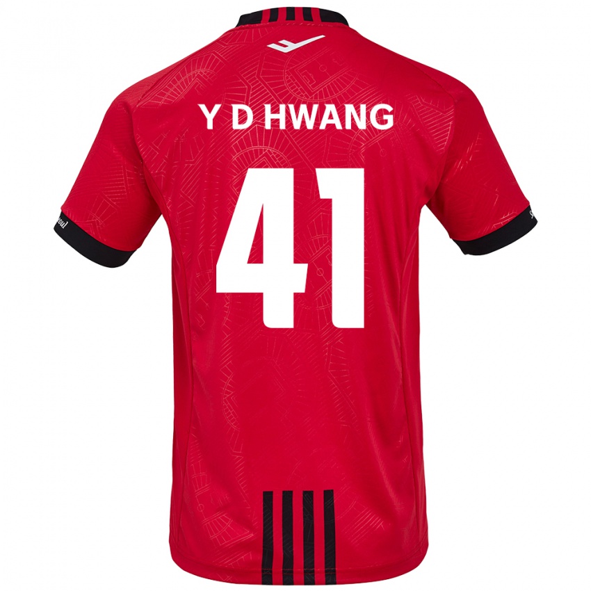 Dětské Do-Yoon Hwang #41 Červená Černá Domů Hráčské Dresy 2024/25 Dres