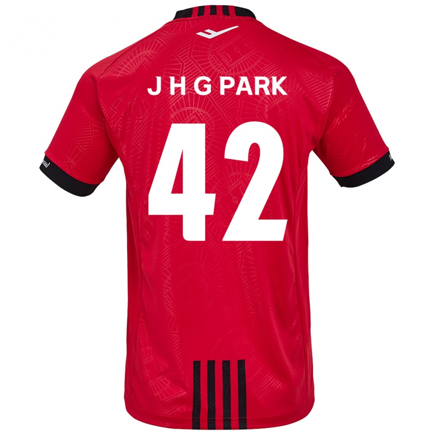 Dětské Jang Han-Gyeol Park #42 Červená Černá Domů Hráčské Dresy 2024/25 Dres