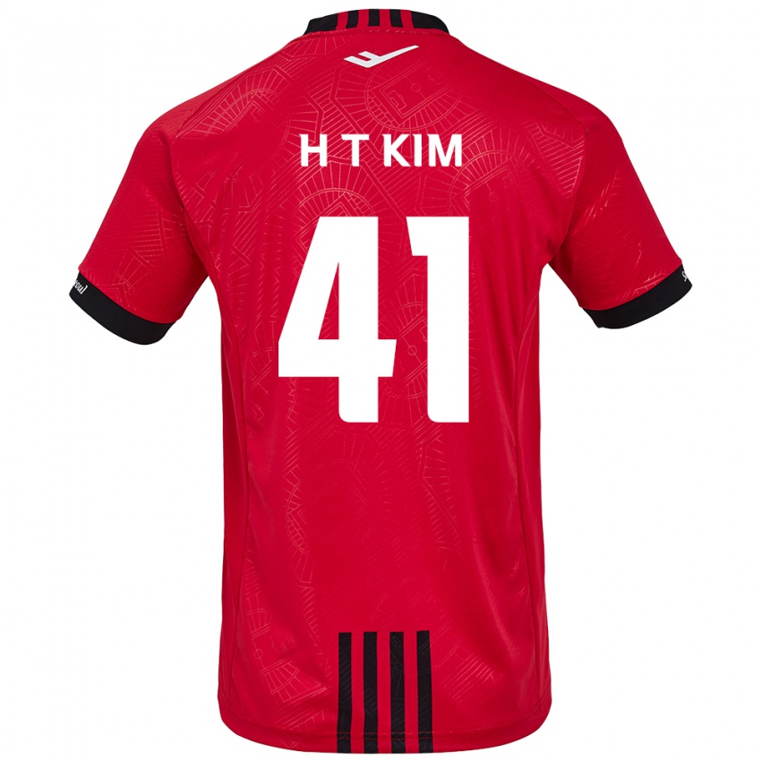 Dětské Tae-Ho Kim #41 Červená Černá Domů Hráčské Dresy 2024/25 Dres