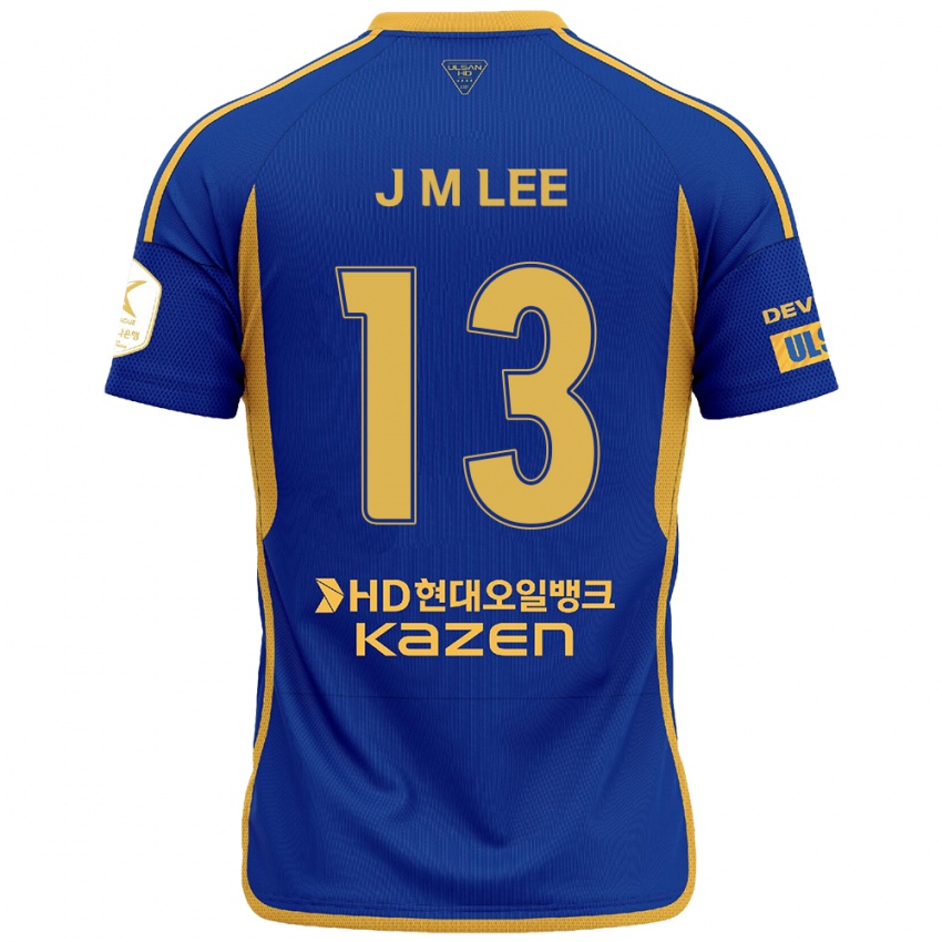 Dětské Myung-Jae Lee #13 Modrá Žlutá Domů Hráčské Dresy 2024/25 Dres