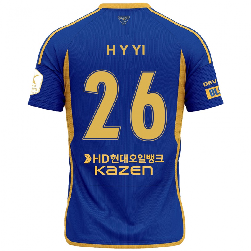 Dětské Yong-Hyeon Yi #26 Modrá Žlutá Domů Hráčské Dresy 2024/25 Dres