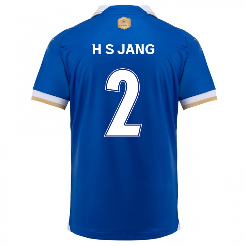 Dětské Seok-Hwan Jang #2 Modrá Bílá Domů Hráčské Dresy 2024/25 Dres