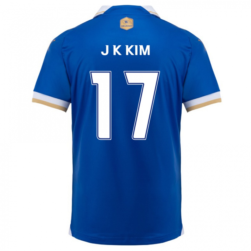 Dětské Kyeong-Jung Kim #17 Modrá Bílá Domů Hráčské Dresy 2024/25 Dres