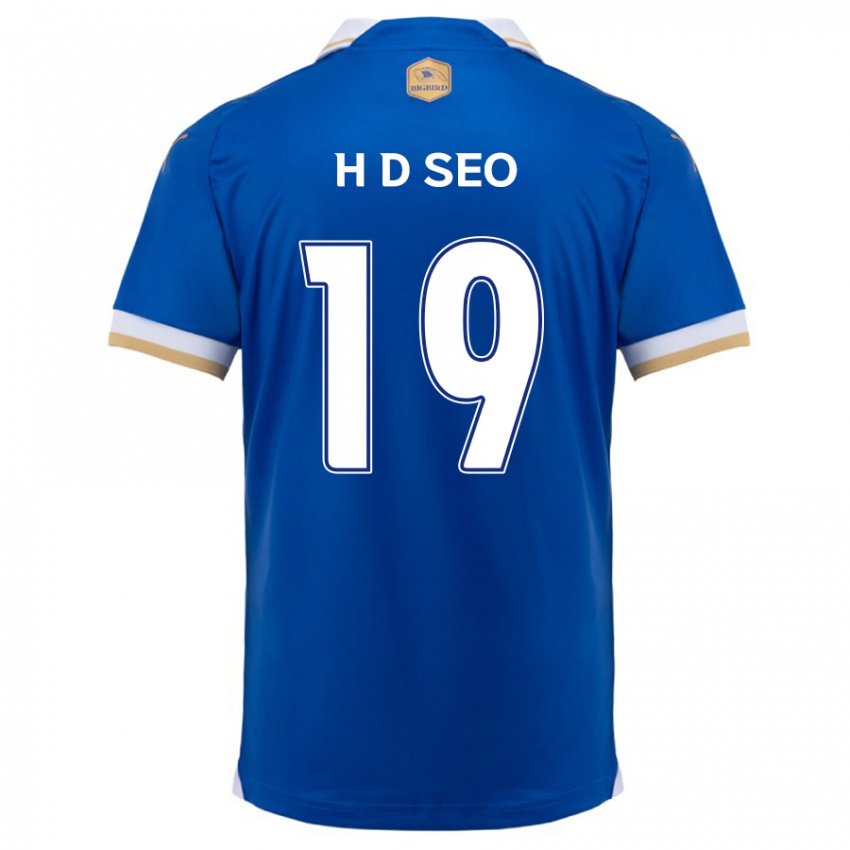 Dětské Dong-Han Seo #19 Modrá Bílá Domů Hráčské Dresy 2024/25 Dres