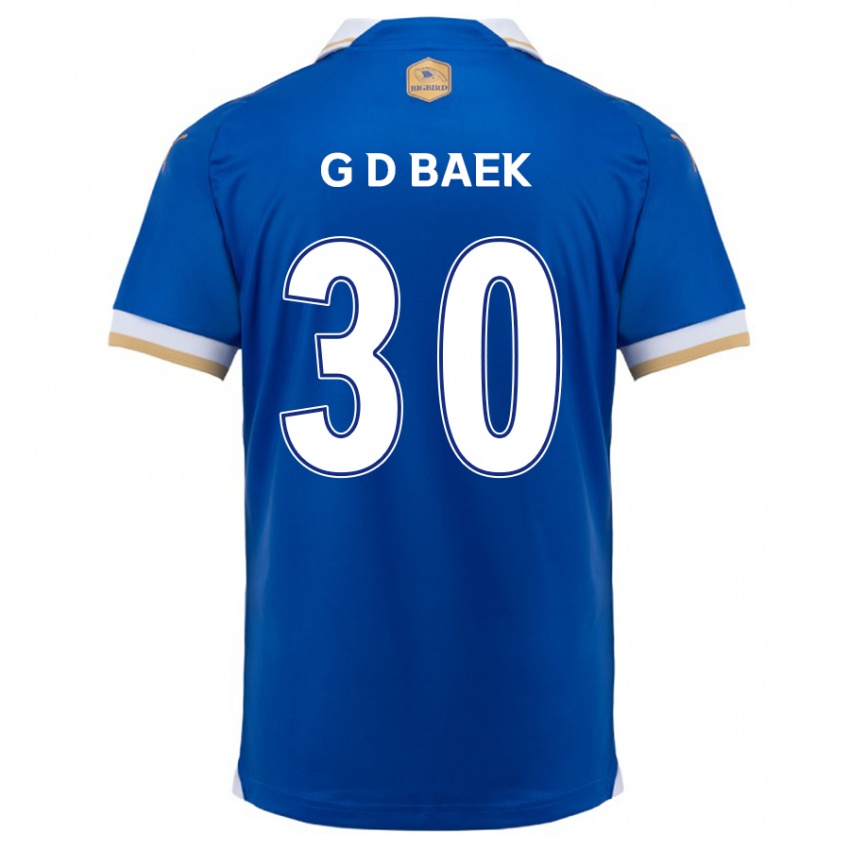 Dětské Dong-Gyu Baek #30 Modrá Bílá Domů Hráčské Dresy 2024/25 Dres