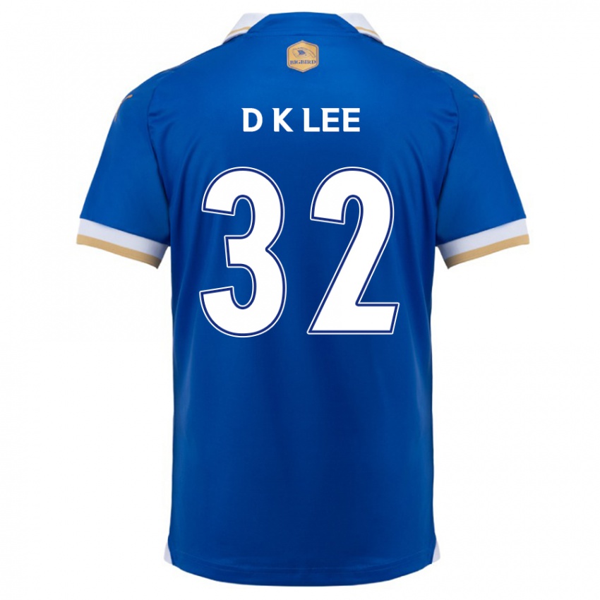 Dětské Kyu-Dong Lee #32 Modrá Bílá Domů Hráčské Dresy 2024/25 Dres