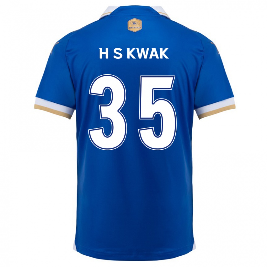 Dětské Sung-Hoon Kwak #35 Modrá Bílá Domů Hráčské Dresy 2024/25 Dres