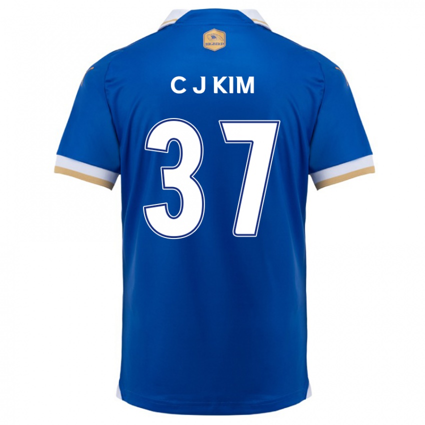 Dětské Joo-Chan Kim #37 Modrá Bílá Domů Hráčské Dresy 2024/25 Dres