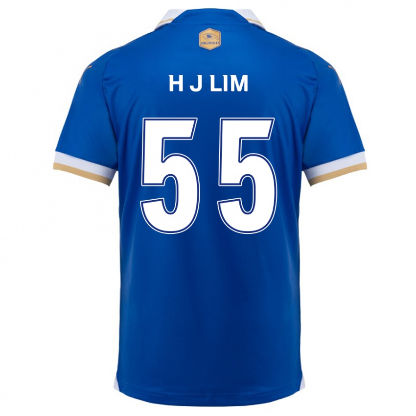 Dětské Ji-Hoon Lim #55 Modrá Bílá Domů Hráčské Dresy 2024/25 Dres