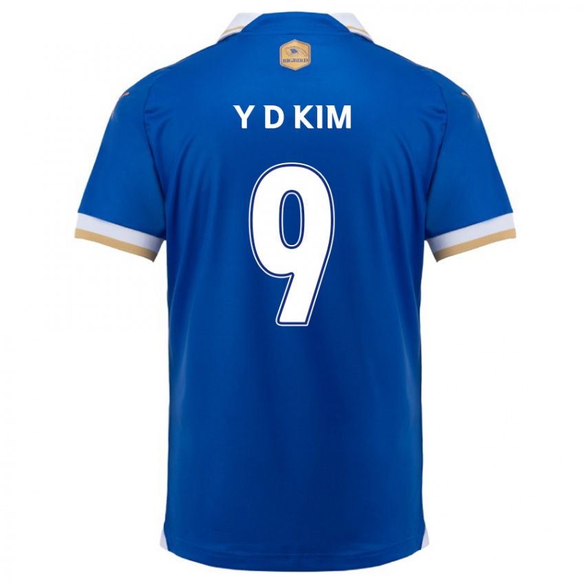 Dětské Dong-Yeon Kim #9 Modrá Bílá Domů Hráčské Dresy 2024/25 Dres