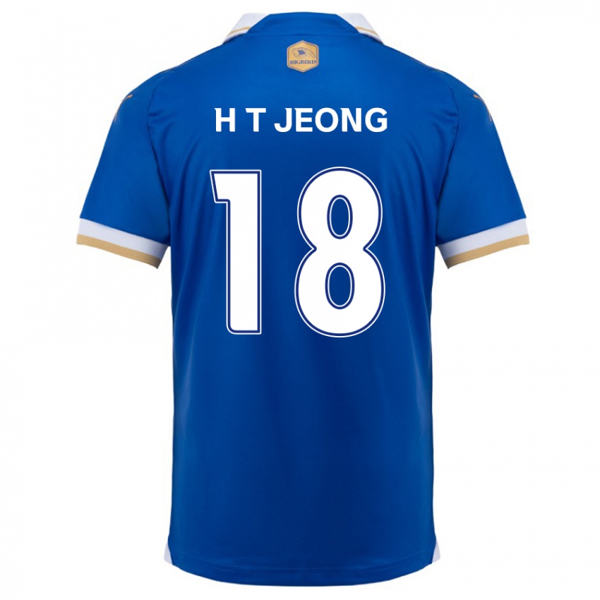 Dětské Tae-Hwan Jeong #18 Modrá Bílá Domů Hráčské Dresy 2024/25 Dres