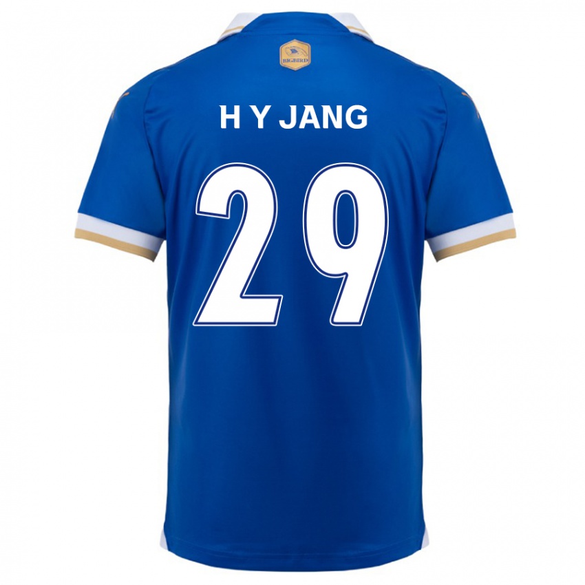 Dětské Yo-Han Jang #29 Modrá Bílá Domů Hráčské Dresy 2024/25 Dres