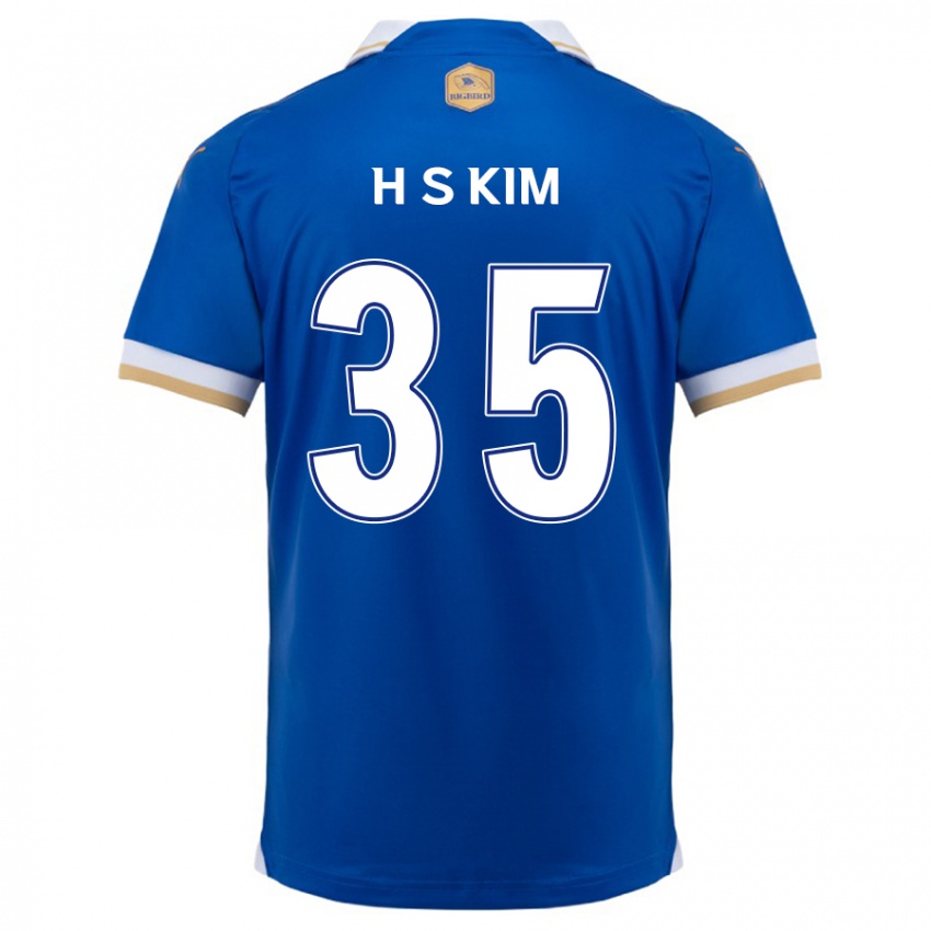 Dětské Seung-Hyun Kim #35 Modrá Bílá Domů Hráčské Dresy 2024/25 Dres