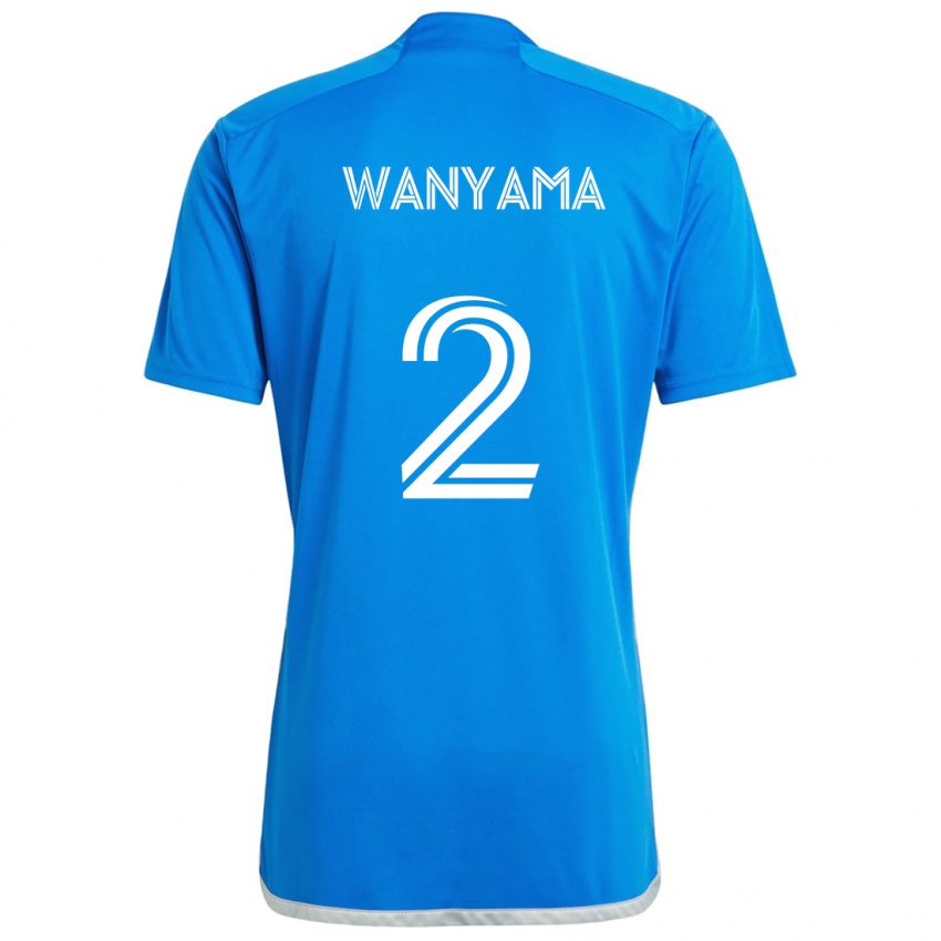 Dětské Victor Wanyama #2 Modrá Bílá Domů Hráčské Dresy 2024/25 Dres