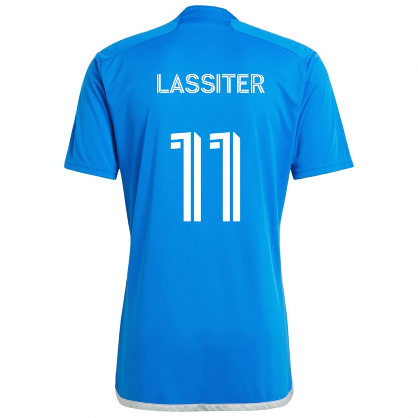 Dětské Ariel Lassiter #11 Modrá Bílá Domů Hráčské Dresy 2024/25 Dres