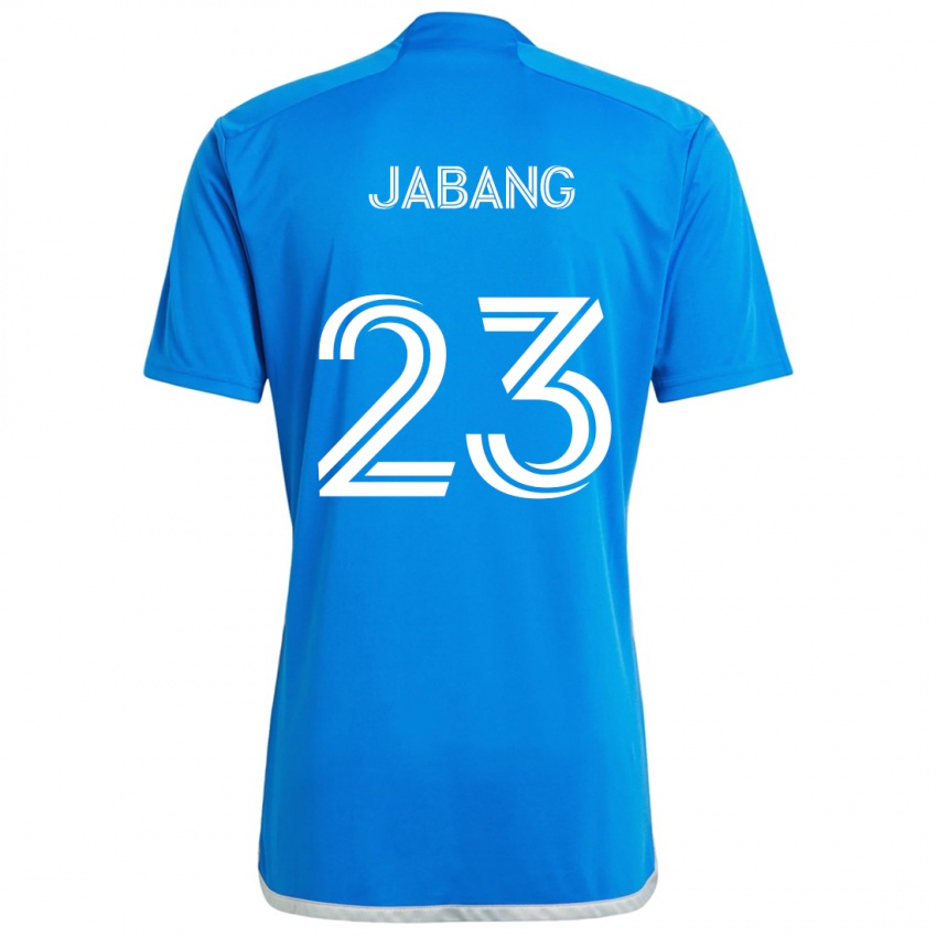 Dětské Ousman Jabang #23 Modrá Bílá Domů Hráčské Dresy 2024/25 Dres