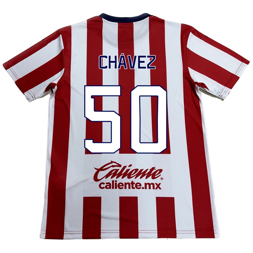 Dětské Mateo Chávez #50 Červená Bílá Domů Hráčské Dresy 2024/25 Dres