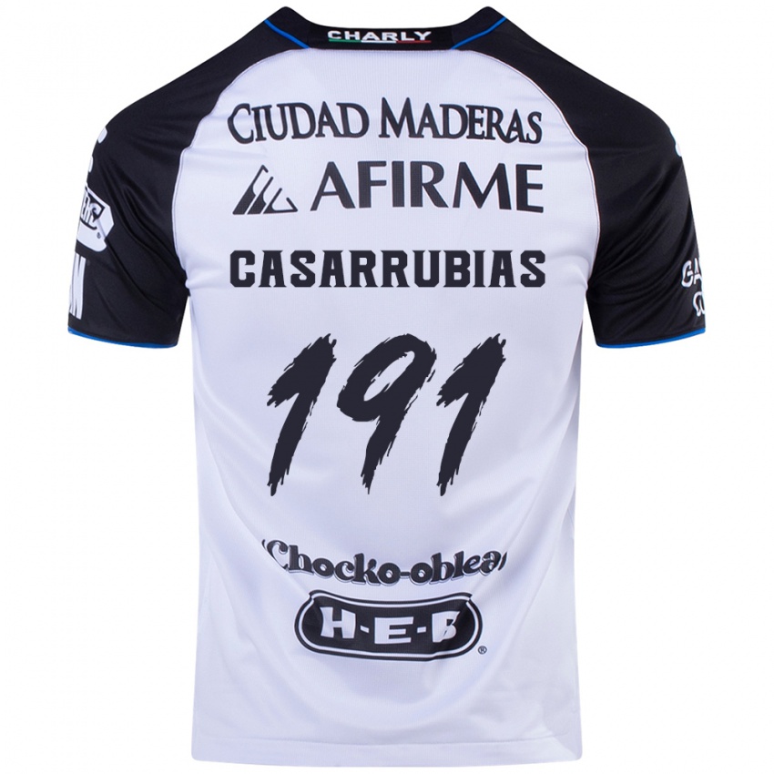 Dětské Aaron Casarrubias #191 Černá Modrá Domů Hráčské Dresy 2024/25 Dres