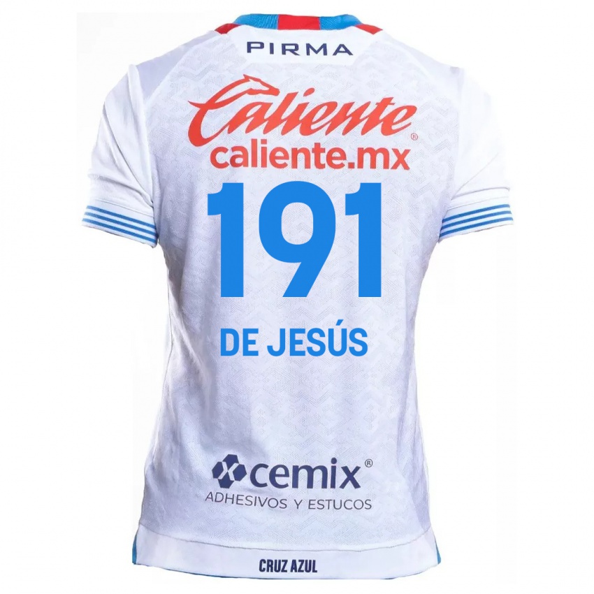 Dětské Luis De Jesús #191 Bílá Modrá Daleko Hráčské Dresy 2024/25 Dres