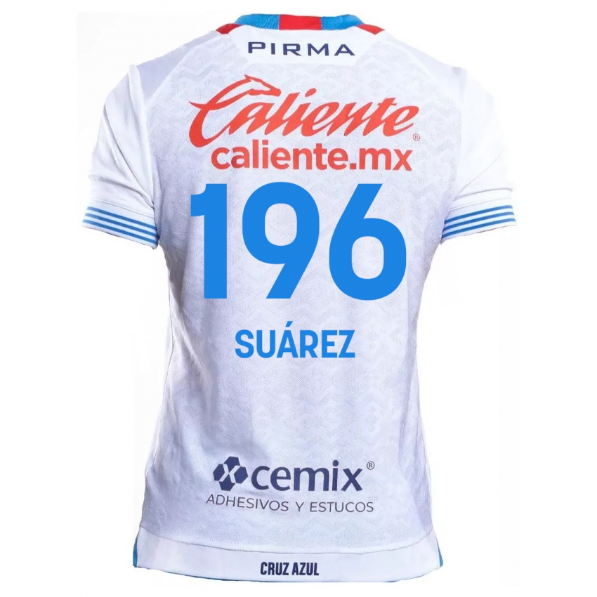 Dětské Javier Suárez #196 Bílá Modrá Daleko Hráčské Dresy 2024/25 Dres