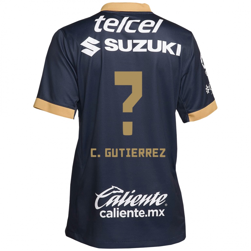 Dětské Carlos Gutiérrez #0 Obsidián Zlato Bílá Daleko Hráčské Dresy 2024/25 Dres