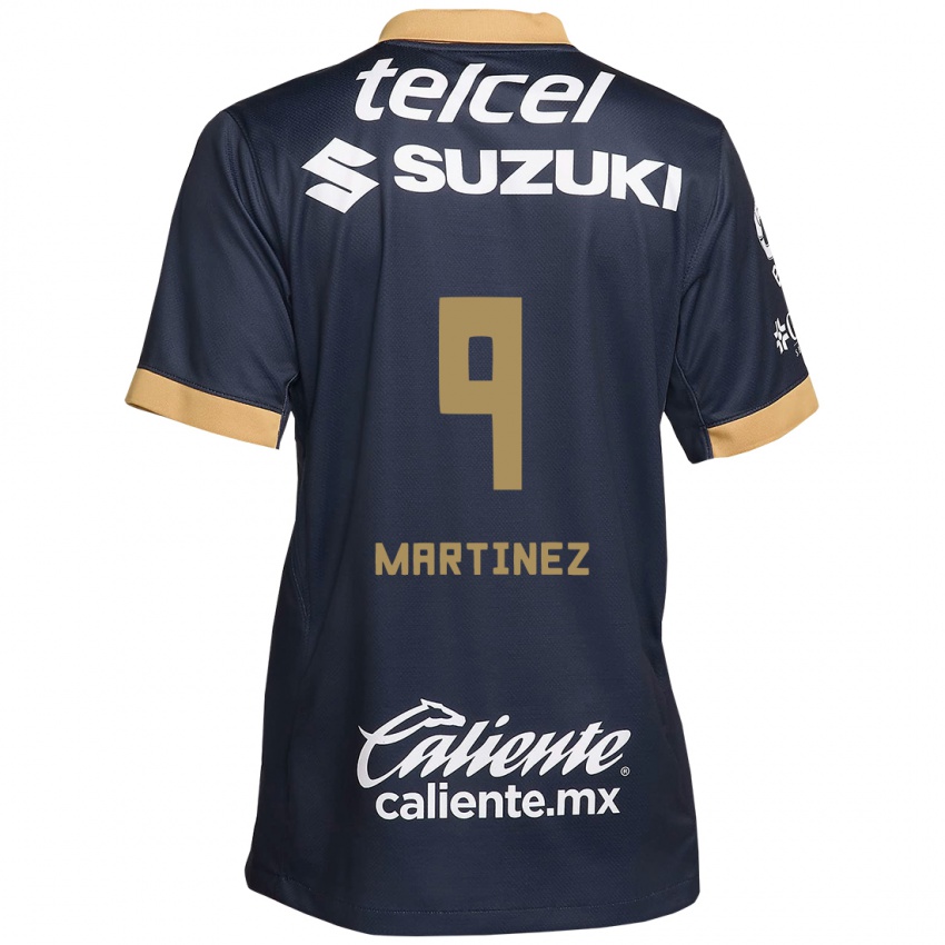 Dětské Guillermo Martínez #9 Obsidián Zlato Bílá Daleko Hráčské Dresy 2024/25 Dres