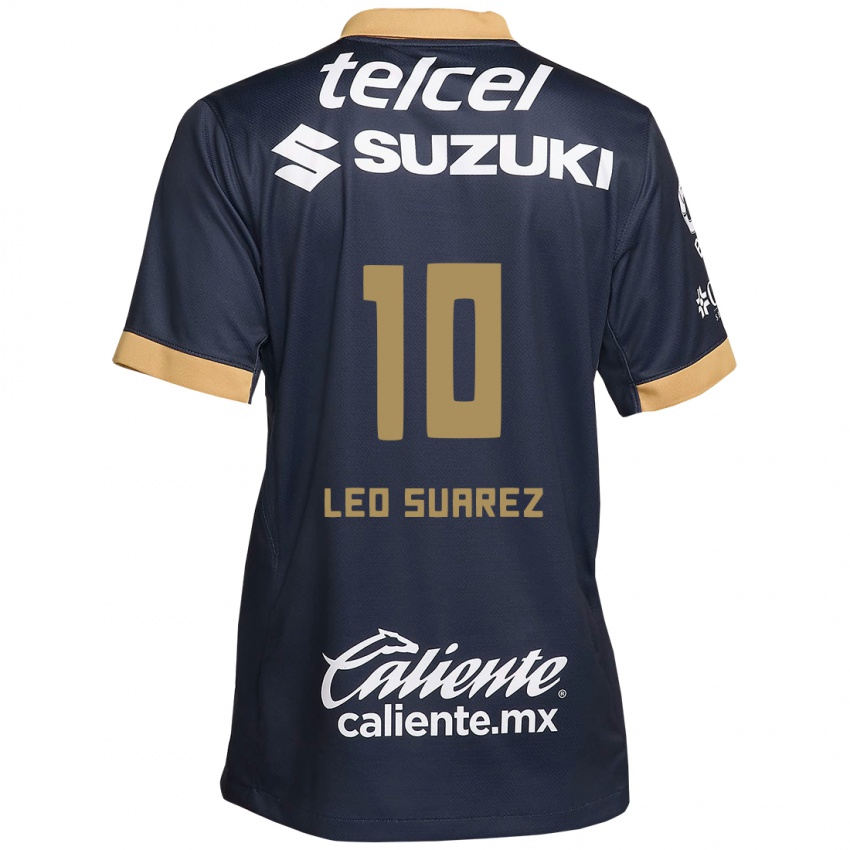 Dětské Leo Suarez #10 Obsidián Zlato Bílá Daleko Hráčské Dresy 2024/25 Dres