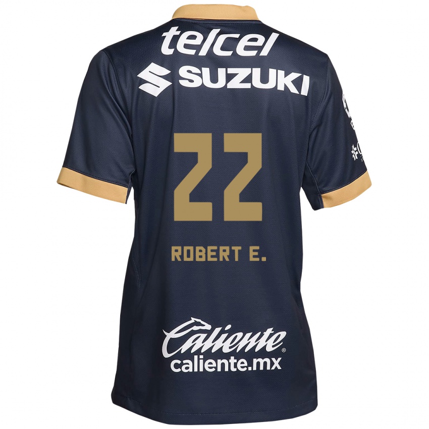 Dětské Robert Ergas #22 Obsidián Zlato Bílá Daleko Hráčské Dresy 2024/25 Dres