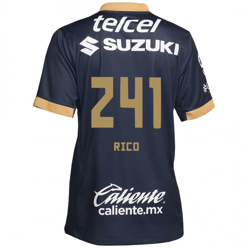 Dětské Ángel Rico #241 Obsidián Zlato Bílá Daleko Hráčské Dresy 2024/25 Dres