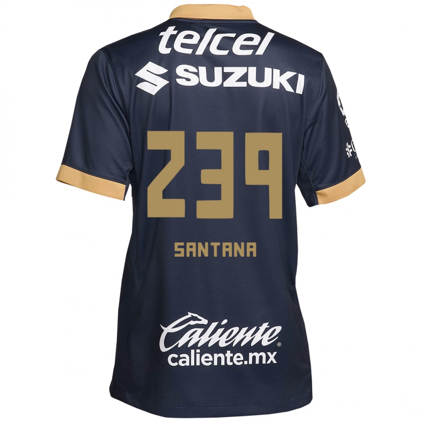 Dětské Guillermo Santana #239 Obsidián Zlato Bílá Daleko Hráčské Dresy 2024/25 Dres