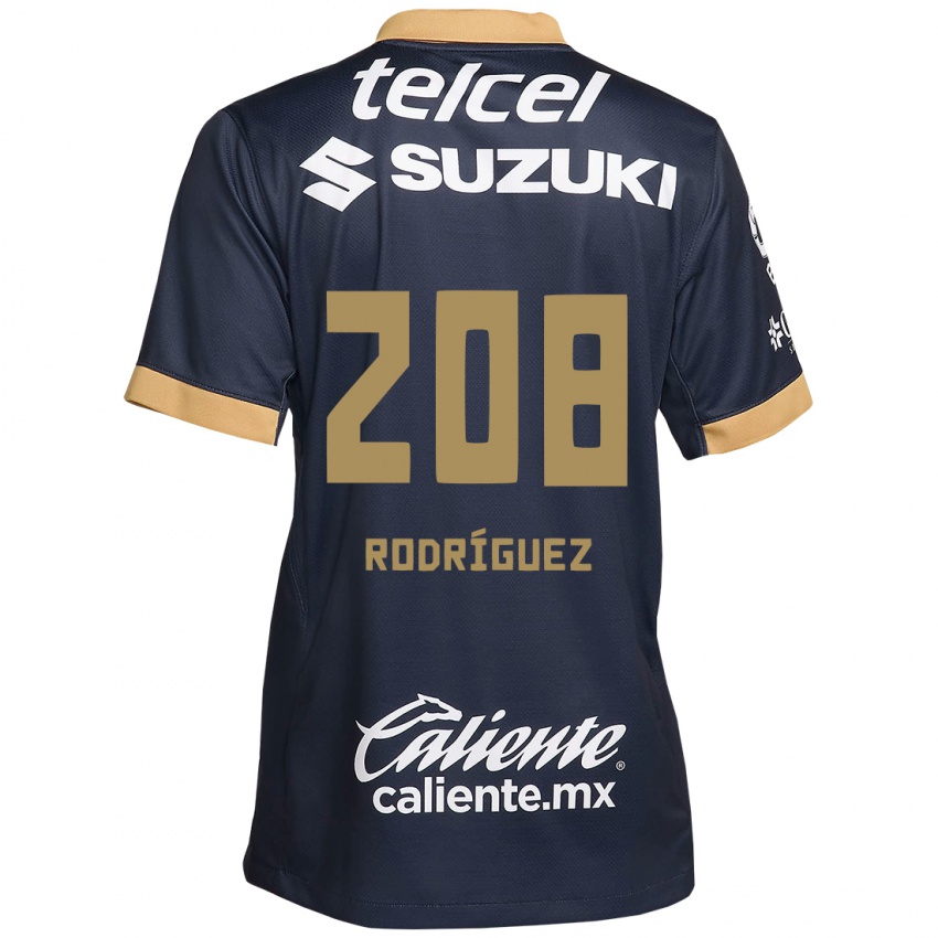 Dětské Gael Rodríguez #208 Obsidián Zlato Bílá Daleko Hráčské Dresy 2024/25 Dres