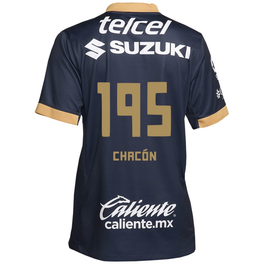 Dětské Eduardo Chacón #195 Obsidián Zlato Bílá Daleko Hráčské Dresy 2024/25 Dres