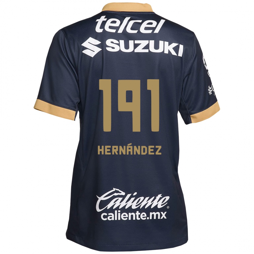 Dětské Marco Hernández #191 Obsidián Zlato Bílá Daleko Hráčské Dresy 2024/25 Dres