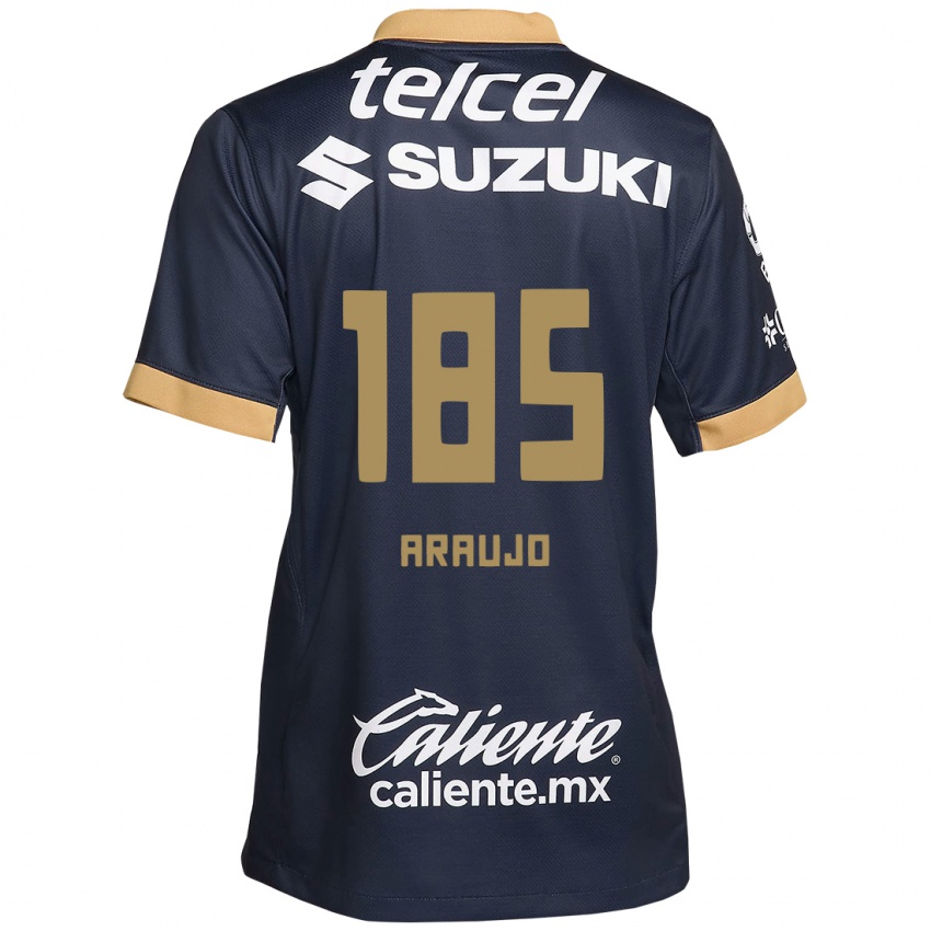 Dětské Andrés Araujo #185 Obsidián Zlato Bílá Daleko Hráčské Dresy 2024/25 Dres