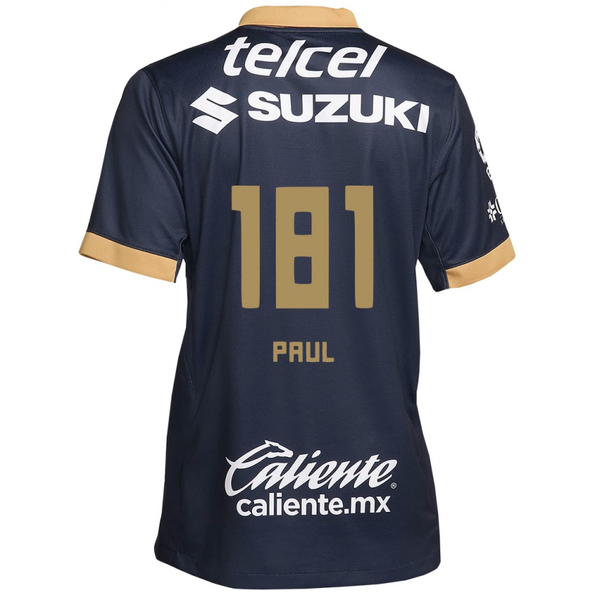 Dětské Miguel Paul #181 Obsidián Zlato Bílá Daleko Hráčské Dresy 2024/25 Dres