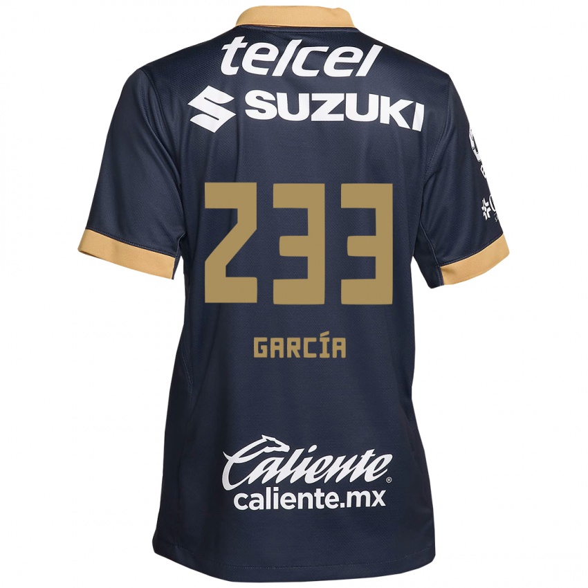 Dětské Carlos García #233 Obsidián Zlato Bílá Daleko Hráčské Dresy 2024/25 Dres