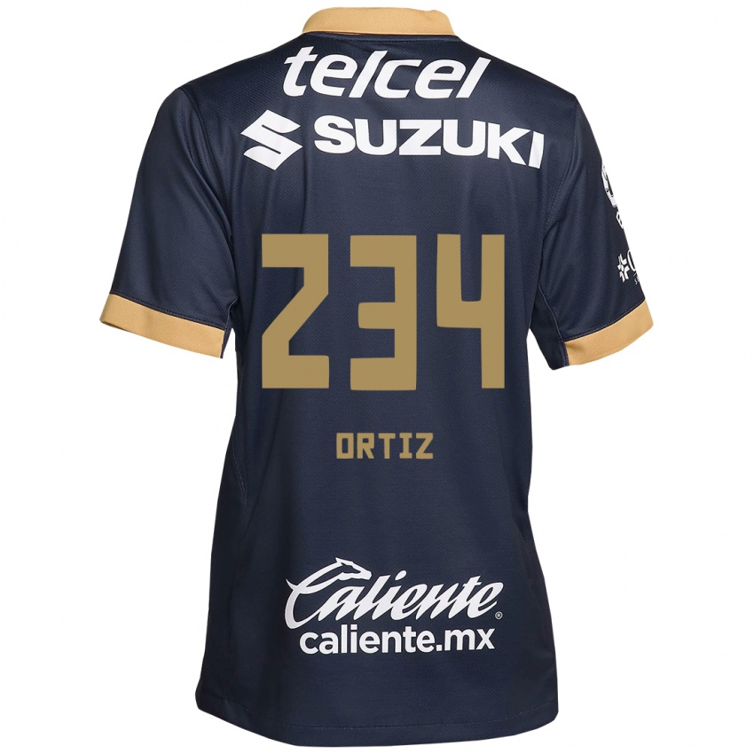 Dětské Jorge Ortiz #234 Obsidián Zlato Bílá Daleko Hráčské Dresy 2024/25 Dres