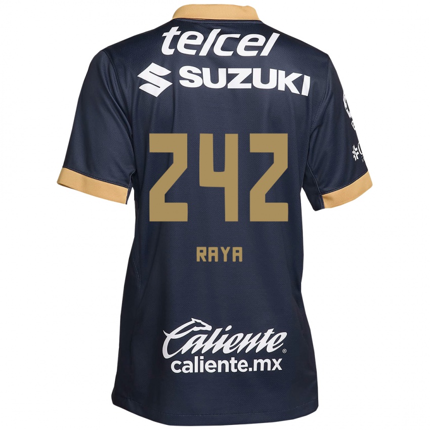 Dětské Félix Raya #242 Obsidián Zlato Bílá Daleko Hráčské Dresy 2024/25 Dres