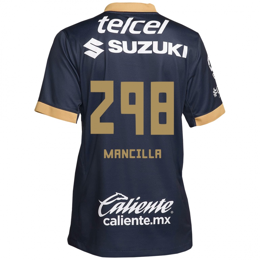 Dětské José Mancilla #298 Obsidián Zlato Bílá Daleko Hráčské Dresy 2024/25 Dres